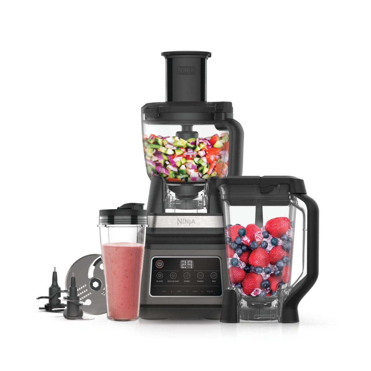 Ninja 3-in-1 Food Processor with Auto-iQ BN801ME | 1200W