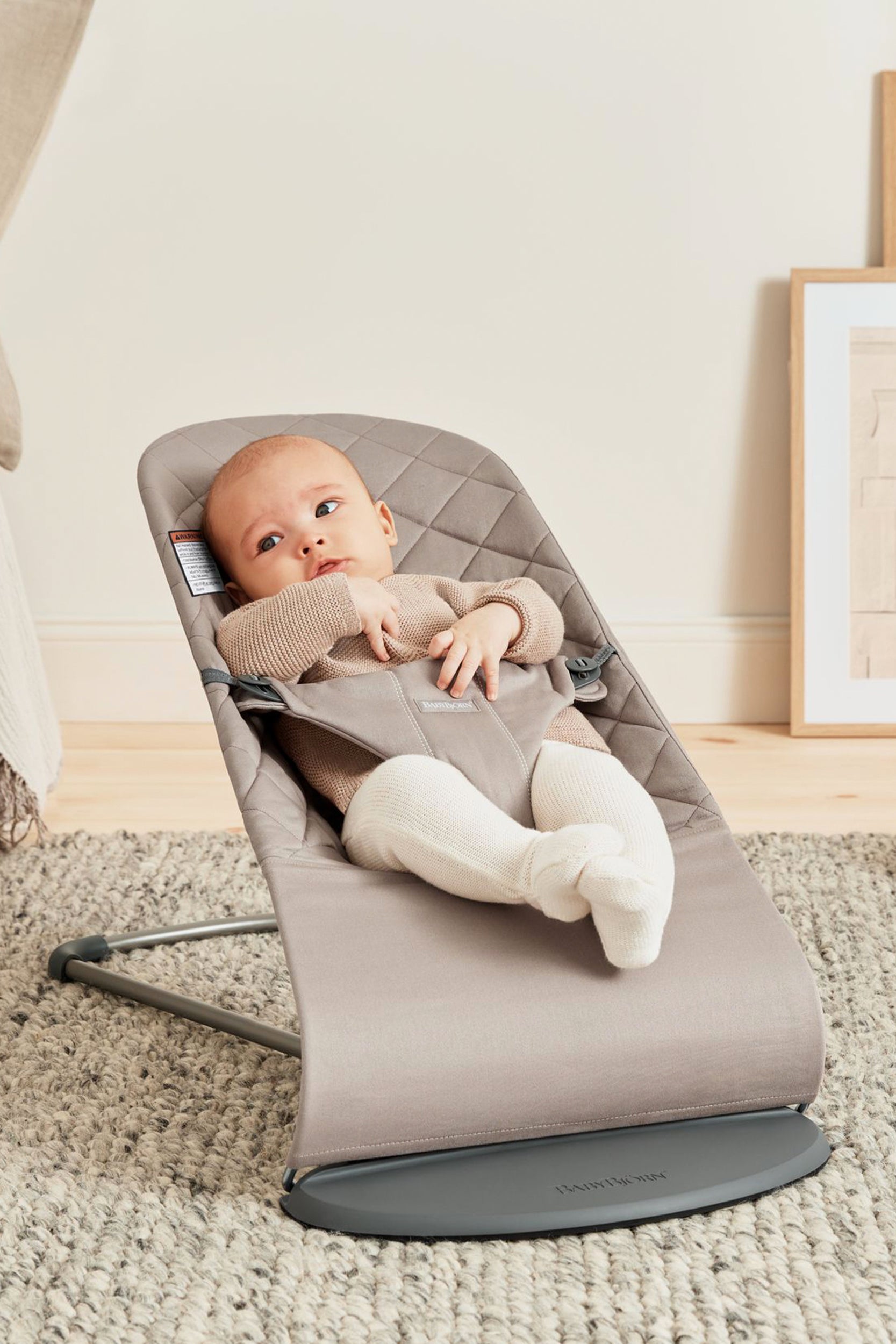 BABYBJÖRN Bouncer Bliss - Sand Grey Woven