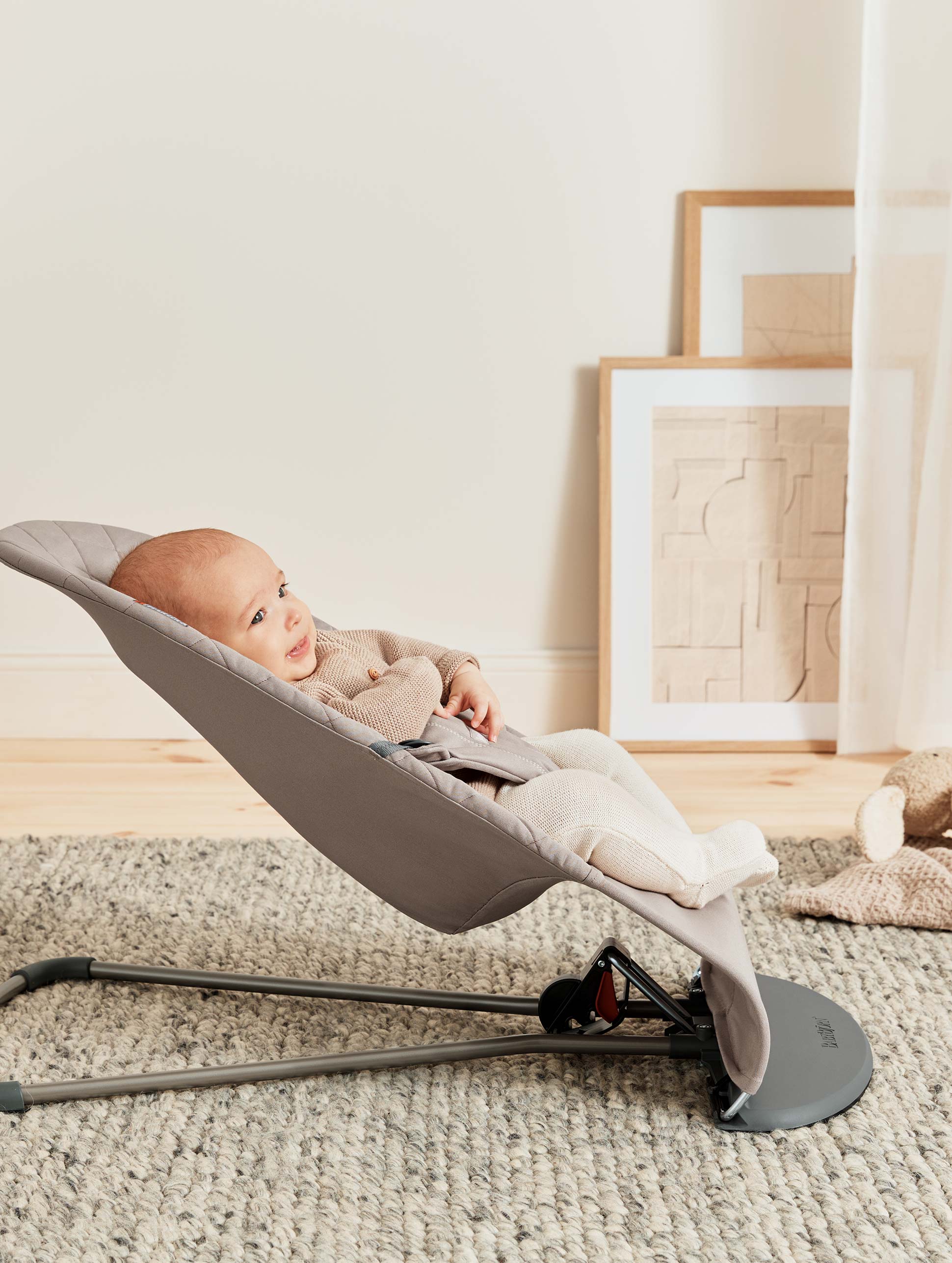 BABYBJÖRN Bouncer Bliss - Sand Grey Woven