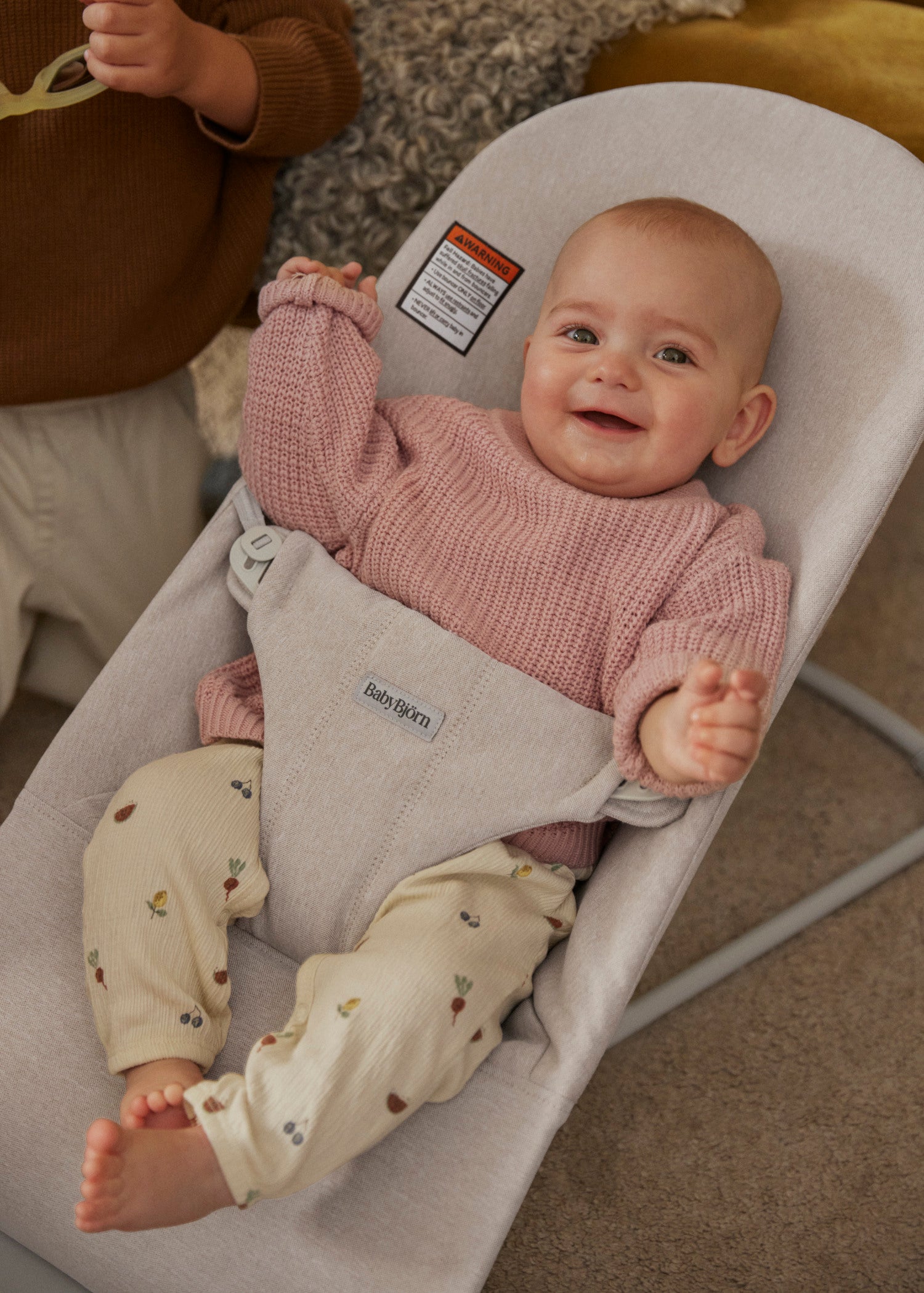BABYBJÖRN Bouncer Bliss - Light Beige Woven Melange