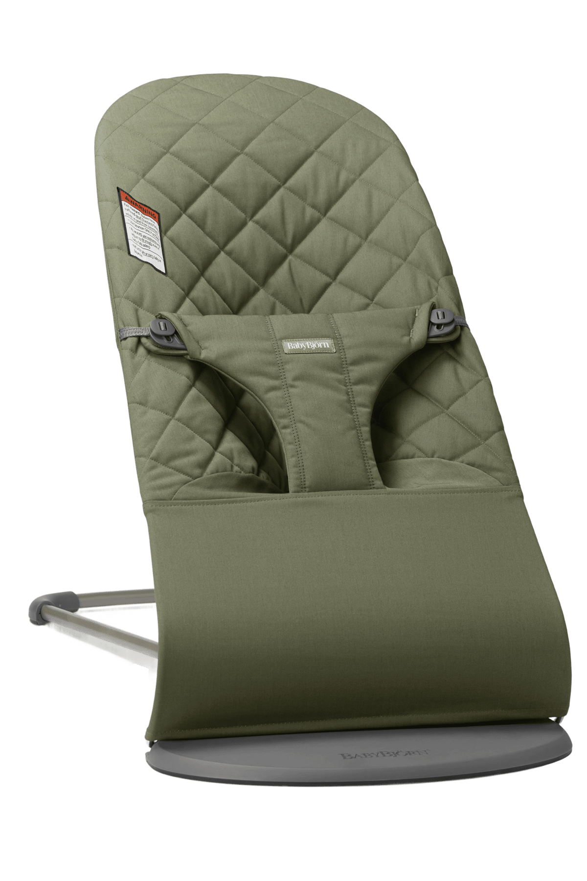 BABYBJÖRN Bouncer Bliss - Dark Green Woven Classic Quilt