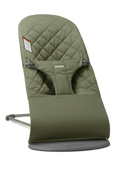 BABYBJÖRN Bouncer Bliss - Dark Green Woven Classic Quilt