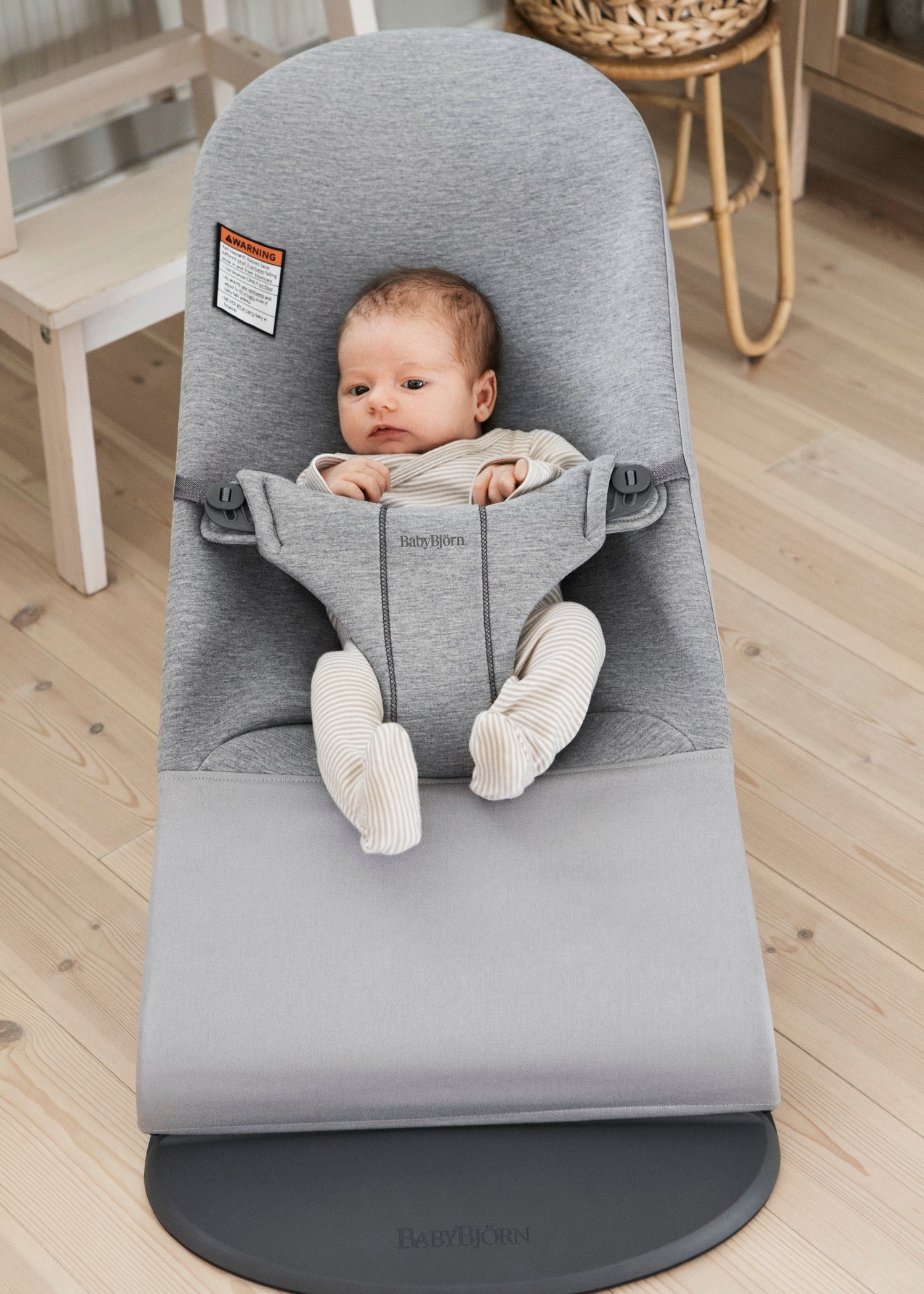 BABYBJÖRN Bouncer Bliss - Light Grey 3D Jersey