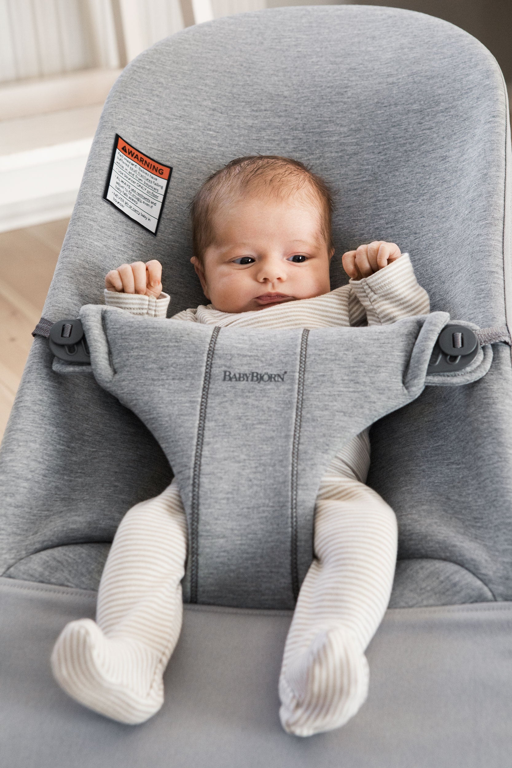 BABYBJÖRN Bouncer Bliss - Light Grey 3D Jersey