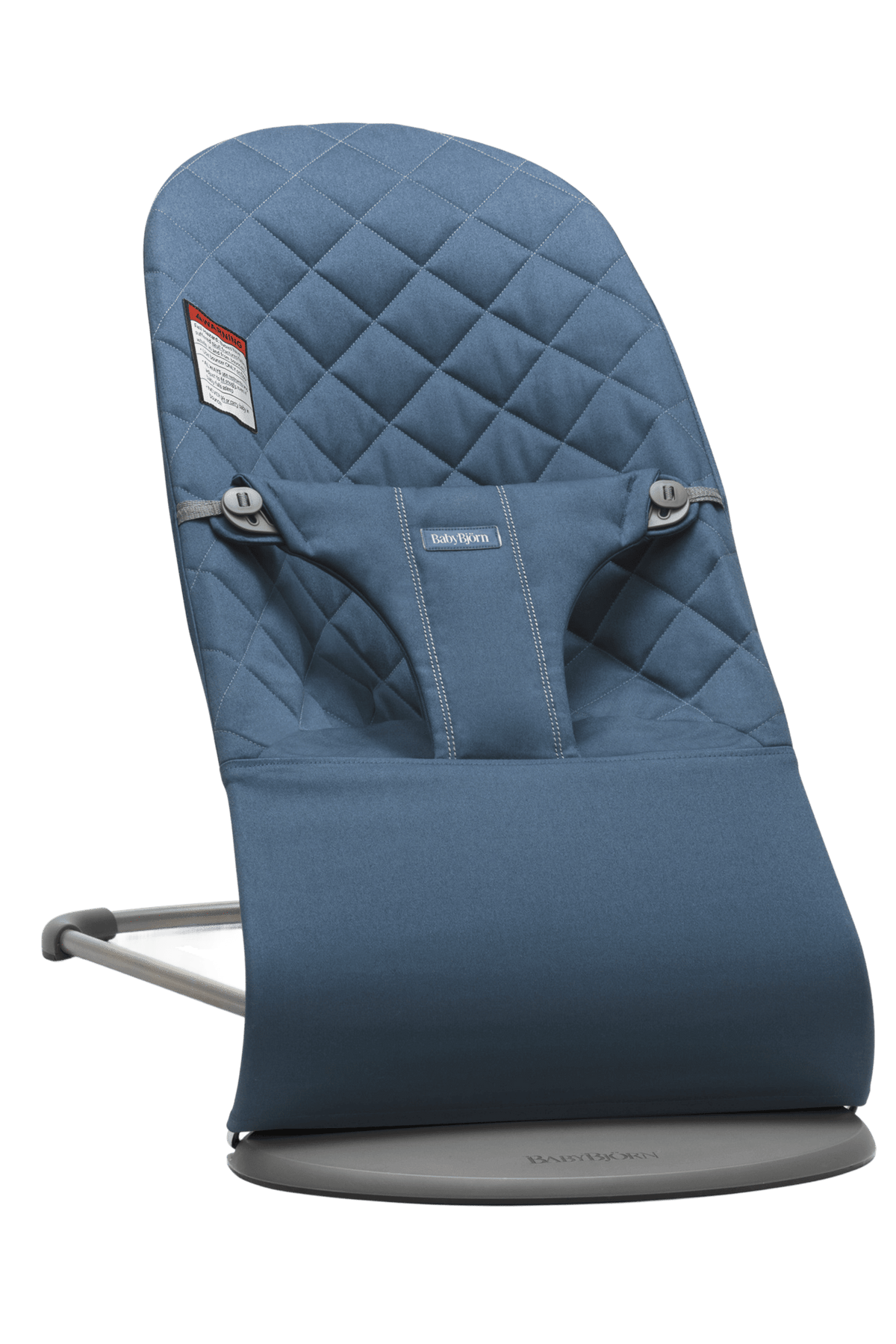 BABYBJÖRN Bouncer Bliss - Midnight Blue Woven Classic Quilt
