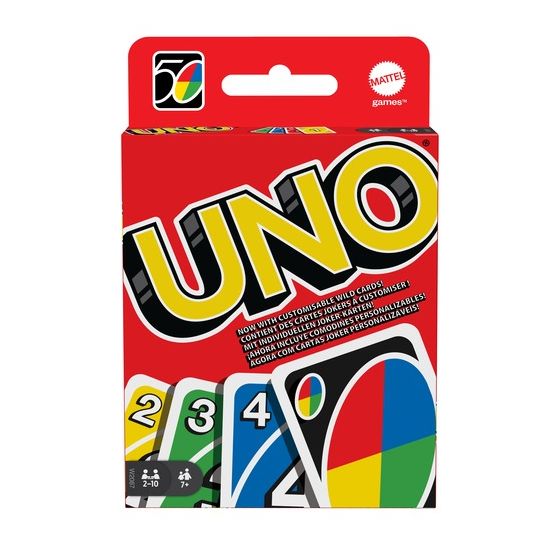 UNO Classic Card Game W2087 – 112 Cards with Customizable Wild Cards