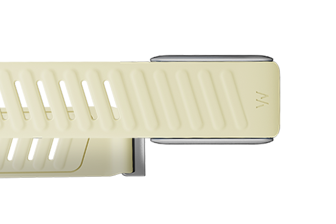 WHOOP MG SportFlex Band in Whisper - flat view