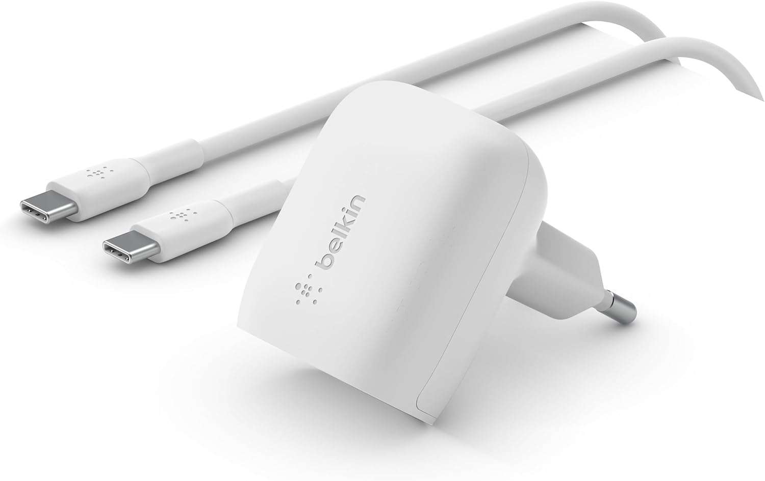 Belkin BoostCharge USB-C Wall Charger 20w + 1m USB-C to USB-C Cable Belkin BoostCharge USB-C Wall Charger 20w + 1m USB-C to USB-C Cable