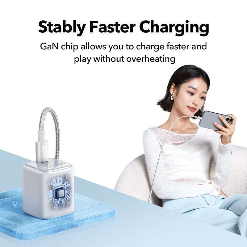 Anker 20w Charger - White