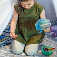 The First Years Disney Stitch Flip Top Straw Trainer Cup - 7 oz