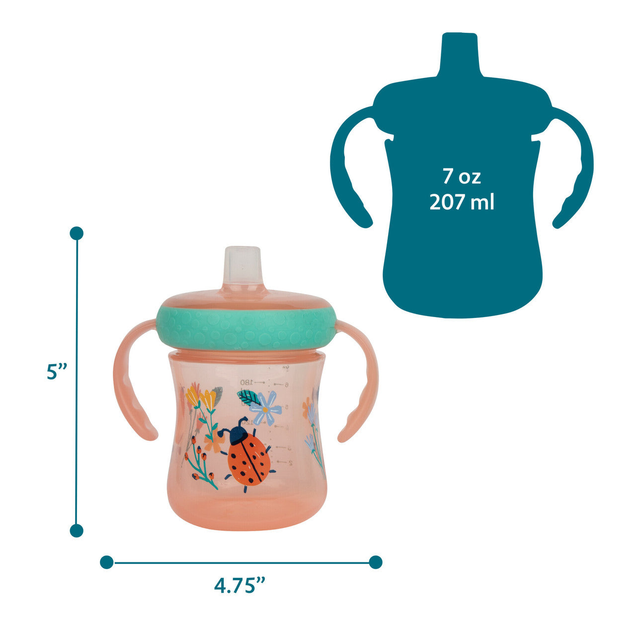 The First Years Soft Spout Trainer Cups 7 oz - 2 Pack